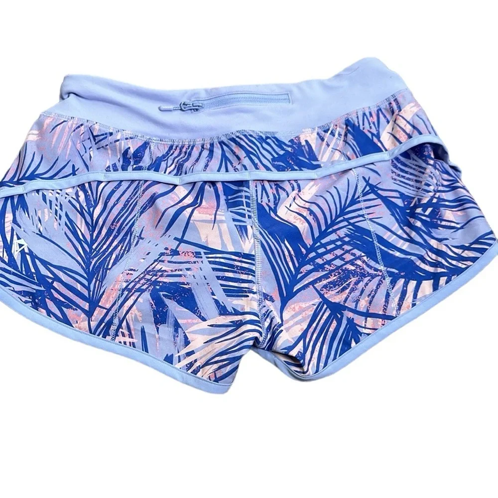 Ivivva blue pink purple speed shortprinted shorts size 14 girls